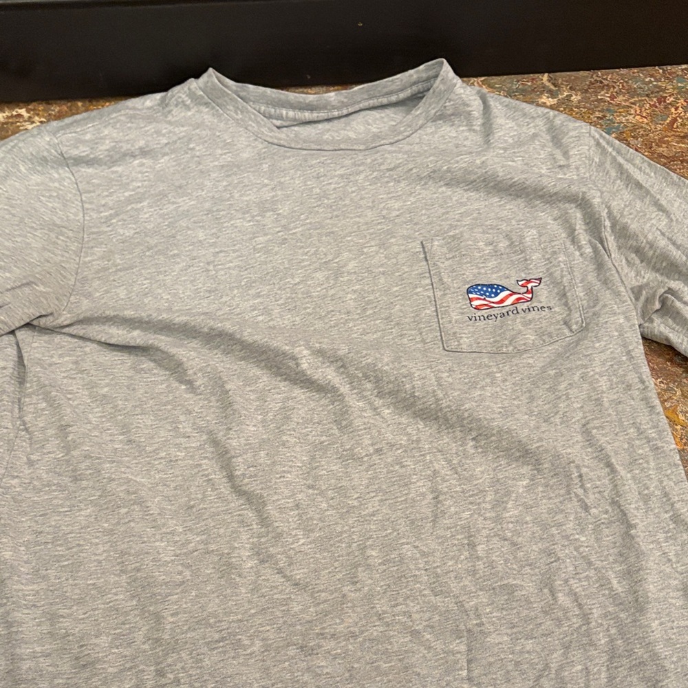 Vineyard Vines Light Gray Long Sleeve Tee